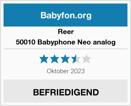 Reer 50010 Babyphone Neo analog Test