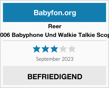 Reer 5006 Babyphone Und Walkie Talkie Scopi Test