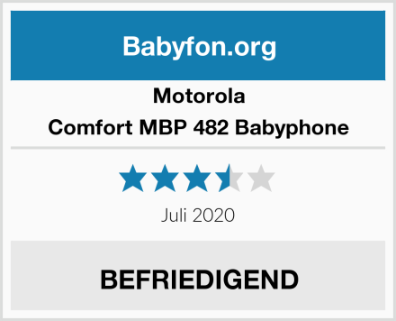 Motorola Comfort MBP 482 Babyphone Test