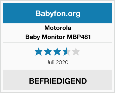 Motorola Baby Monitor MBP481 Test