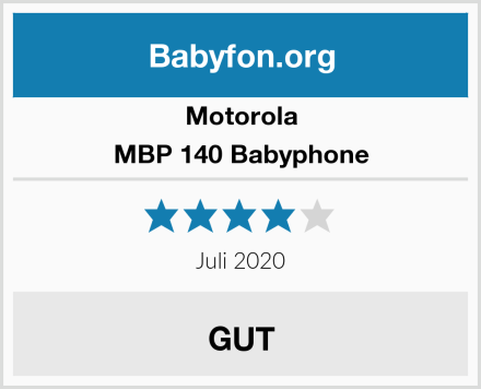 Motorola MBP 140 Babyphone Test