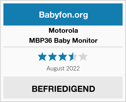 Motorola MBP36 Baby Monitor Test