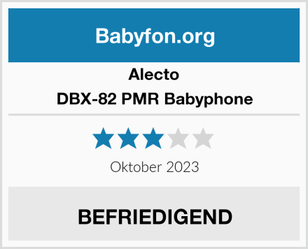 Alecto DBX-82 PMR Babyphone Test