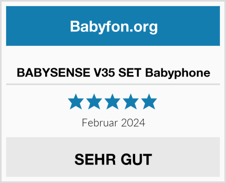  BABYSENSE V35 SET Babyphone Test