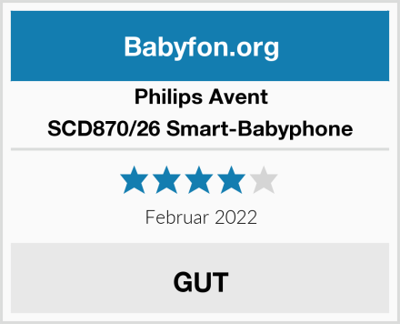 Philips Avent SCD870/26 Smart-Babyphone Test