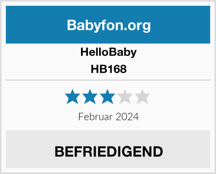 HelloBaby HB168 Test