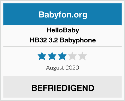 HelloBaby HB32 3.2 Babyphone Test