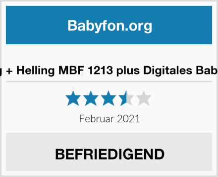  Harting + Helling MBF 1213 plus Digitales Babyphone Test