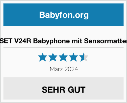  BABYSENSE SET V24R Babyphone mit Sensormatten und Kamera Test