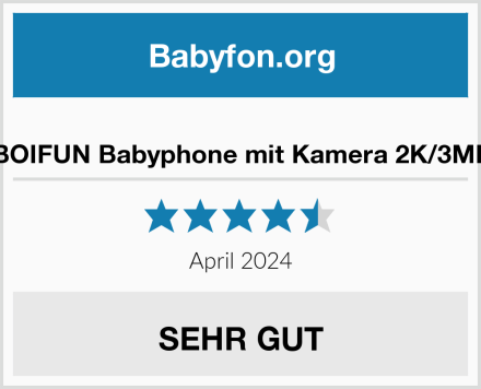 BOIFUN Babyphone mit Kamera 2K/3MP Test